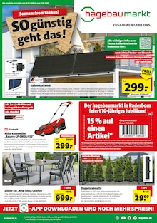 Aktueller Hagebaumarkt Prospekt "Sonnenstrom tanken? SO günstig geht das!" Seite 1 von 20 Seiten