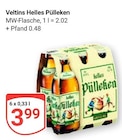 Helles Pülleken im Angebot bei GLOBUS in Hofheim Helles Pülleken Angebote von Veltins bei GLOBUS Hofheim für 3,99 €