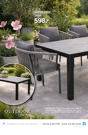 Gartentisch im Kabs Prospekt in Kiel Aktueller Kabs Prospekt mit Gartentisch, "WOHNEN UNTER FREIEN HIMMEL", Seite 8