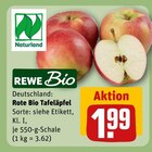 Rote Bio Tafeläpfel von REWE Bio für 1,99 € bei REWE im Angebot Rote Bio Tafeläpfel von REWE Bio im aktuellen REWE Prospekt