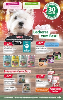 Katzenfutter im Kiebitzmarkt Prospekt "Leckeres zum Fest!" mit 8 Seiten (Cottbus)