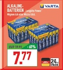 Aktuelle Batterie Angebote bei Marktkauf in Recklinghausen Aktuelles Alkaline-Batterien Longlife Power Mignon AA Angebot bei Marktkauf in Recklinghausen ab 7,77 €