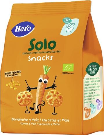 Snacks Solo Carottes et Maïs Bio A partir de 10 mois