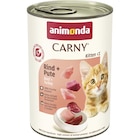 Aktuelles Animonda Carny Kitten Rind + Pute 400 g Angebot bei Zookauf in Hannover ab 1,99 €