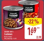 Cashews von TRADER JOE'S für 1,69 € bei ALDI Nord im Angebot Cashews von TRADER JOE'S im aktuellen ALDI Nord Prospekt