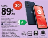 Smartphone Moto E15 - MOTOROLA en promo chez E.Leclerc Saint-Denis à 89,90 €