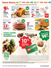Promos Poulet dans le catalogue "OBJECTIF BBQ" de Auchan Supermarché Poulet en promo dans le catalogue Auchan Supermarché à la page 10
