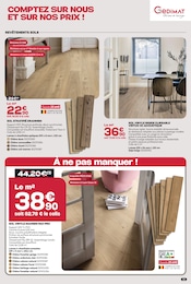 Prix et réduction Sol Stratifié dans le prospectus Gedimat en cours Offre Sol Stratifié dans le catalogue Gedimat du moment à la page 11