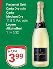 Sekt Carta Dry Angebote von Freixenet bei GLOBUS Leipzig für 3,99 €