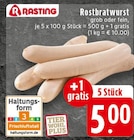 Rostbratwurst grob bei EDEKA im Recke Prospekt für 5,00 €