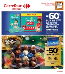 Prospectus Supermarchés Carrefour Market en cours, Carrefour Market, 62 pages, 12/12/2023 - 24/12/2023 Catalogue Supermarchés Carrefour Market en cours à Paris et alentours, Carrefour Market, 62 pages, 12/12/2023 - 24/12/2023