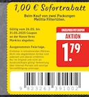 Aktuelles Filtertüten Angebot bei EDEKA in Rostock ab 1,79 €