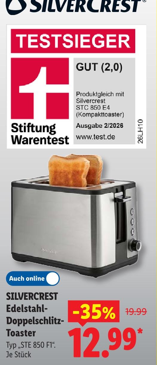 Edelstahl-Doppelschlitz-Toaster