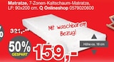 7-Zonen-Kaltschaum-Matratze im Angebot bei Opti-Megastore in Waiblingen 7-Zonen-Kaltschaum-Matratze Angebote bei Opti-Megastore Waiblingen für 159,00 €