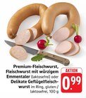 Premium-Fleischwurst bei EDEKA im Prospekt "" für 0,99 €