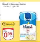 H-Sahne zum Kochen Angebote von MinusL bei GLOBUS Weimar für 0,99 €