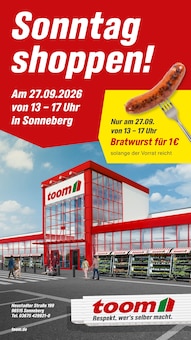 Aktueller toom Baumarkt Prospekt für Mitwitz und Ungebung, Seite zum blättern toom Baumarkt Prospekt Sonntag shoppen! mit Seite in Mitwitz und Umgebung