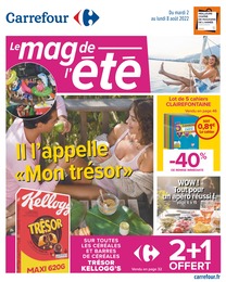 Catalogue Carrefour à Lux, avec 52 pages Prospectus Carrefour à Lux, "Le mag de l'été", 52 pages, 02/08/2022 - 08/08/2022