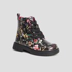 Bottines vernies print fleuri noir fille dans le catalogue La Halle