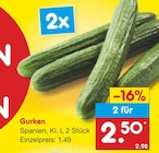 Netto Marken-Discount Ahaus - Gurken Angebot im Prospekt Gurken bei Netto Marken-Discount im Ahaus Prospekt für 1,49 €