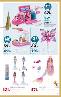 Promo Barbie Poupée dans le catalogue Hyper U du moment à la page 29