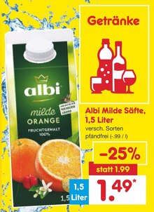 Milde Säfte bei Netto Marken-Discount in Gladbeck Milde Säfte im Angebot bei Netto Marken-Discount Gladbeck für 1,49 €