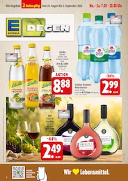 Supermarkt Prospekt von EDEKA Höchstadt EDEKA Prospekt: "Wir lieben Lebensmittel!", 12 Seiten, 24.08.2026 - 05.09.2026