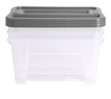 Lot de 3 box 4,5L en promo à 5,49 € chez Gifi Lot de 3 box 4,5L dans le catalogue Gifi