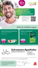 mea - meine apotheke Apotheken Prospekt der aktuellen Woche mit 4 Seiten, gültig von 01.08.2026 bis 31.08.2026, in Illingen und Umgebung Aktueller mea - meine apotheke Apotheken Prospekt in Illingen und Umgebung, "Unsere August-Angebote" mit 4 Seiten, 01.08.2026 - 31.08.2026