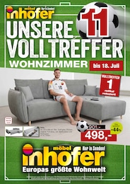 Polstermöbel im Möbel Inhofer Prospekt Polstermöbel im Möbel Inhofer Prospekt "UNSERE VOLLTREFFER - WOHNZIMMER" auf Seite 1