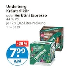 Kräuterlikör oder Herbtini Espresso im V-Markt Prospekt Kräuterlikör oder Herbtini Espresso von Underberg im aktuellen V-Markt Prospekt für 7,99 €