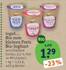 Aktuelles Bio-Joghurt Heidelbeere Angebot bei tegut in Fürth ab 1,29 €