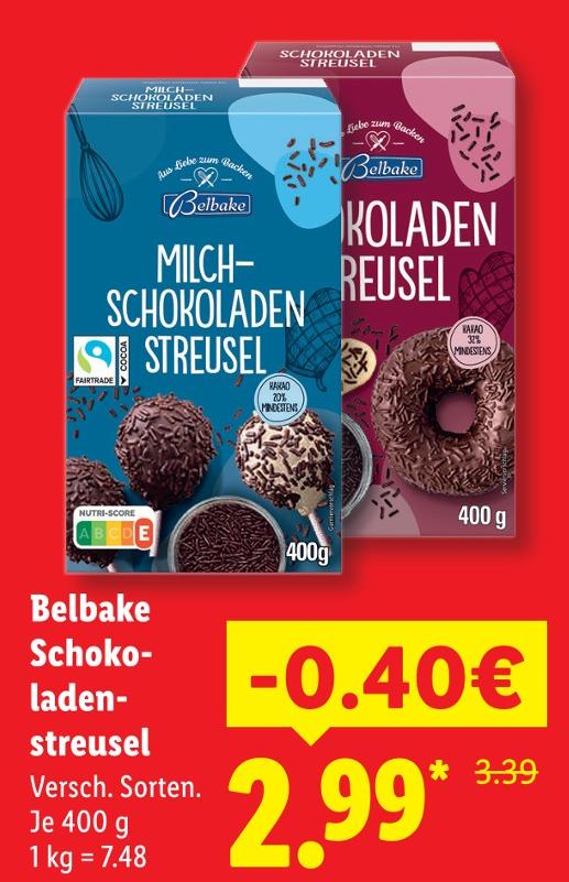 Schokoladen Streusel
