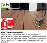 WPC-Terrassendiele Angebote von Felix bei bauSpezi Erlangen für 9,49 €