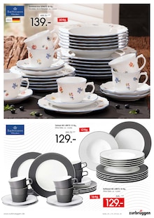 Tafel-Set im Zurbrüggen Prospekt "EXKLUSIVE MARKENAUSWAHL FÜR IHREN GEDECKTEN TISCH" mit 16 Seiten (Bochum)