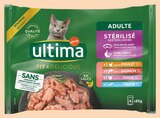Sachet repas chat stérilisé volailles & poissons - Ultima en promo chez Intermarché Sachet repas chat stérilisé volailles & poissons - Ultima dans le catalogue Intermarché