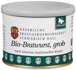 Bio-Bratwurst, grob im Angebot bei REWE in Schorndorf Bio-Bratwurst, grob Angebote von Echt Hällische bei REWE Schorndorf für 2,99 €