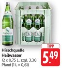Heilwasser im Angebot bei EDEKA in Pirmasens Heilwasser Angebote von Hirschquelle bei EDEKA Pirmasens für 5,49 €