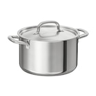 + Topf mit Deckel Edelstahl 5.0 l im Angebot bei IKEA in Offenburg + Topf mit Deckel Edelstahl 5.0 l Angebote von IKEA 365+ bei IKEA Offenburg für 12,99 €