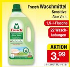 Waschmittel Sensitive Aloe Vera Angebote von Frosch bei Zimmermann Bremerhaven für 3,99 €