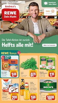 REWE Prospekt der Woche "Dein Markt" Seite 1, 23.02.2026 bis 28.02.2026 für Köln Aktueller REWE Prospekt "Dein Markt" Seite 1 von 28 Seiten für Köln