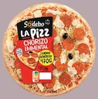 La Pizz Chorizo Emmental - Sodebo en promo à 1,94 € chez Intermarché La Pizz Chorizo Emmental - Sodebo dans le catalogue Intermarché
