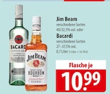 Jim Beam oder Bacardi Angebote bei famila Nordost Norderstedt für 10,99 €