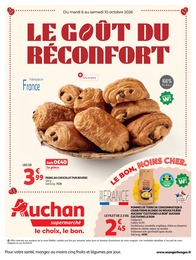 Prospectus Supermarchés Auchan Supermarché en cours, LE GOÛT DU RÉCONFORT, 8 pages, 06/10/2026 - 10/10/2026 Catalogue Supermarchés Auchan Supermarché en cours à Les Menuires et alentours, LE GOÛT DU RÉCONFORT, 8 pages, 06/10/2026 - 10/10/2026