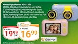 Kinder-Digitalkamera KCA-1351 Angebote von Denver bei GLOBUS Weinheim für 16,99 €