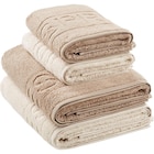 FROTTIERSET Sandfarben, Beige 4-teilig Angebot im XXXLutz Prospekt FROTTIERSET Sandfarben, Beige 4-teilig im XXXLutz Prospekt zum Preis von 39,99 €