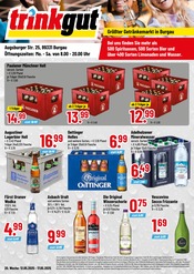 Aktueller Trinkgut Getränkemarkt Prospekt in Leipheim und Umgebung, "Größter Getränkemarkt in Burgau" mit 4 Seiten, 12.05.2025 - 17.05.2025