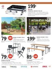 Chaise en promo dans le catalogue E.Leclerc à la page 17