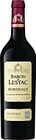 AOC Bordeaux Rouge - BARON DE LESTAC - Casino Supermarchés à Villetaneuse AOC Bordeaux Rouge - BARON DE LESTAC en promo chez Casino Supermarchés Villetaneuse à 3,67 €