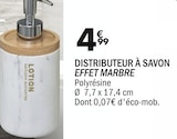 DISTRIBUTEUR À SAVON EFFET MARBRE en promo chez La Foir’Fouille Saintes à 4,99 €